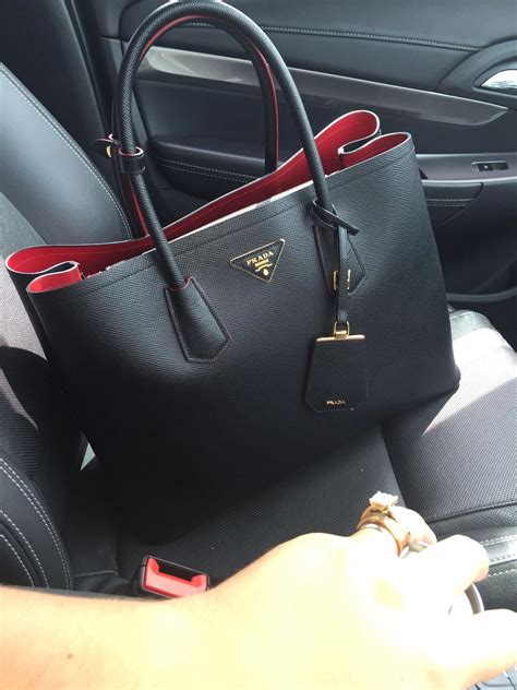 3 in 1 prada bag|prada black and red bag.